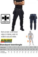 Blaklader - X1900 Baggy Stretch jeans werkbroek / spijker werkbroek 1999 1141 8999