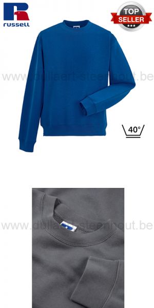 Russell - Bright royal werksweater / werktrui R-262M-0 - Authentic Set-In Sweatshirt