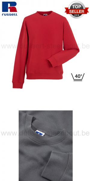 Russell - Rode werksweater / werktrui R-262M-0 - Authentic Set-In Sweatshirt