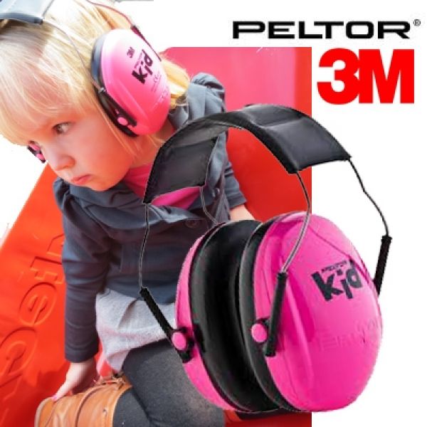 Peltor H510AK Fluo roze oorbeschermers voor kinderen SNR 27 dB