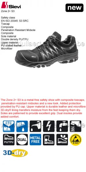 Sievi - Zone 2 + S3 werkschoenen / veiligheidsschoenen