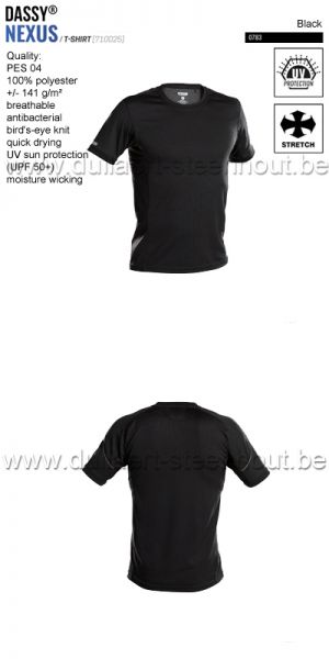 DASSY® Nexus (710025) T-shirt - zwart