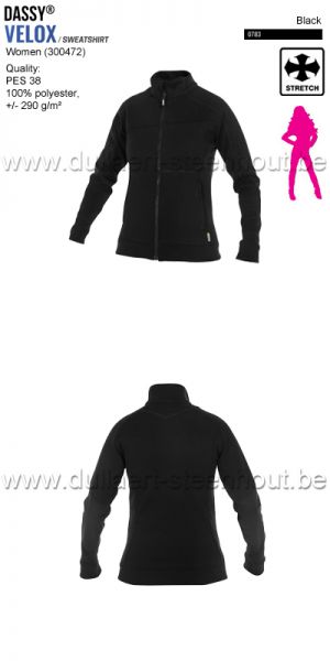 DASSY® - Velox Women (300472) Sweater voor dames - zwart