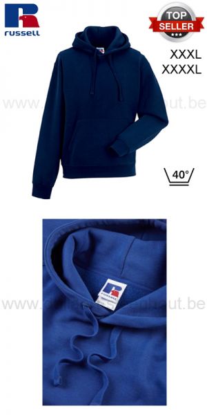 Russell - French navy werksweater met kap / Hooded Sweatshirt R-265M-0 - XXXL / XXXXL