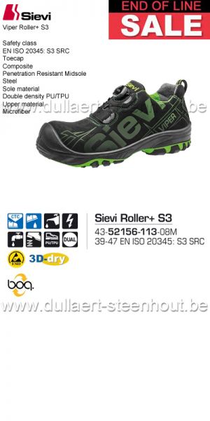  END OF LINE Sievi - Werkschoenen / veiligheidsschoenen Viper Roller+ S3