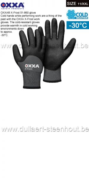  OXXA® X-Frost 51-860 warme werkhandschoenen tot -30 - maat 11/XXL