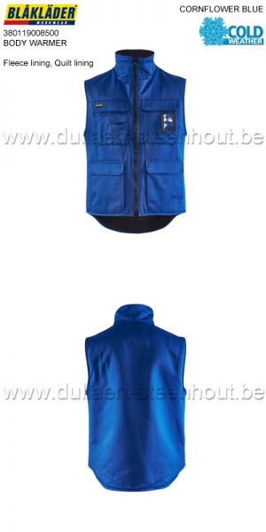 BLAKLADER 380119008500 BODYWARMER met fleece voering - korenblauw