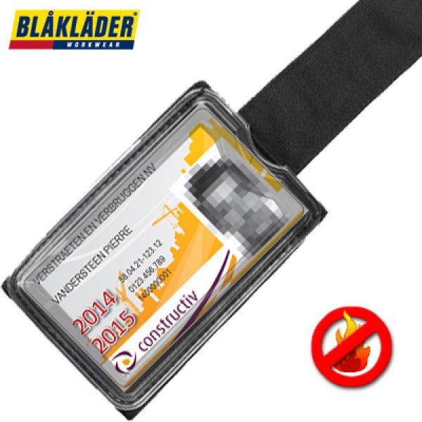 Blaklader ID-kaarthouder is ook geschikt voor construbadge / bouwbadge anti-flame