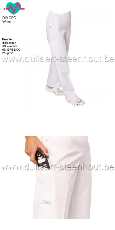 woensdag Springplank Moreel Werkkleren | Healthcare clothing - Verplegers / verpleegsters witte broek  voor dames en heren / Dimopo