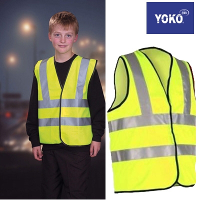 Yoko - kinder veiligheidsjas - Fluo-geel